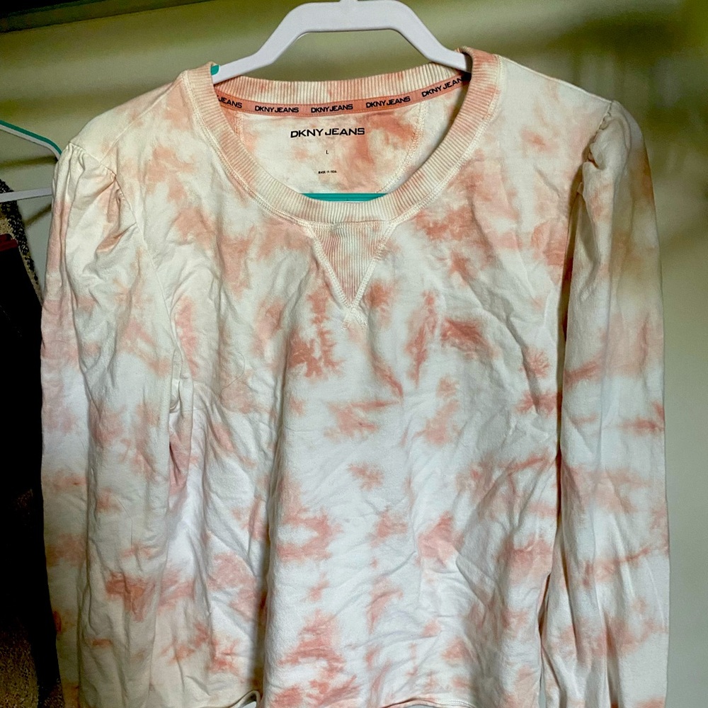DKNY long sleeve thing sweatshirt style.